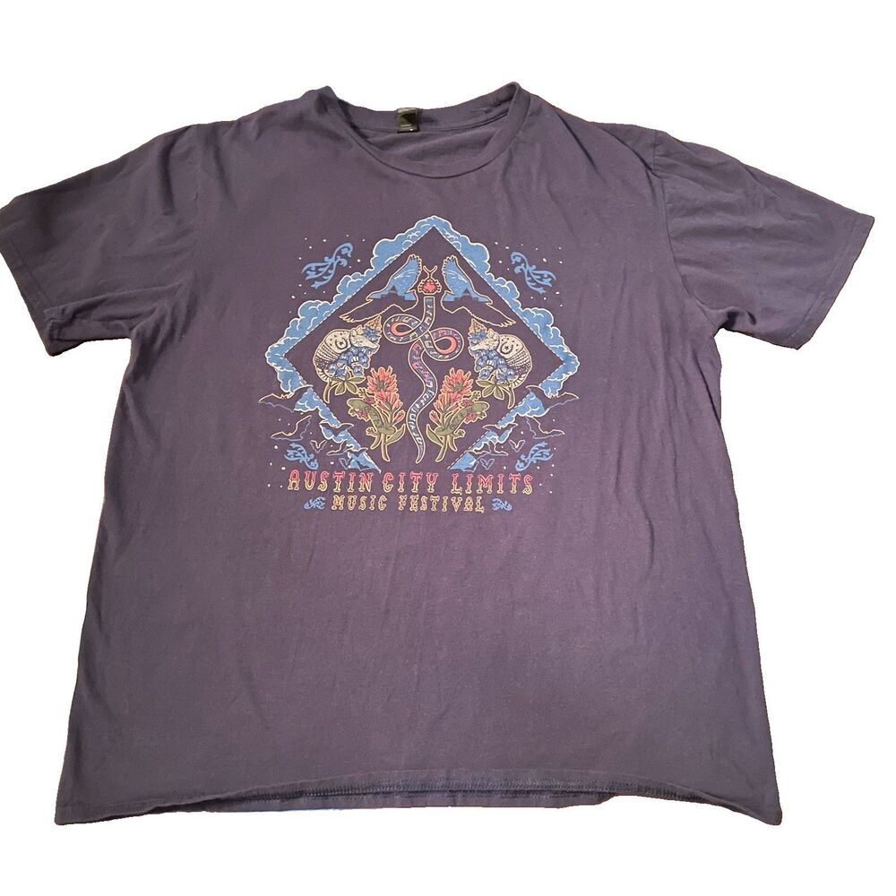 ACL Austin City Limits 2021 Festival Shirt L George Strait Billie Eilish Lineup